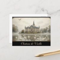 Vintages Schloss von Vizille Frankreich Landschaft