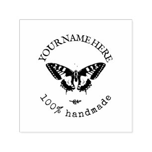 Vintages Schmetterlingskonzern-Logo erschüttert Permastempel
