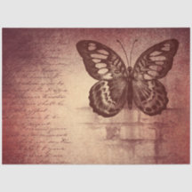 Vintages Schmetterlingspapier