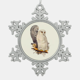 Vintages Schneeauscheln Zeichnend Schneeflocken Zinn-Ornament