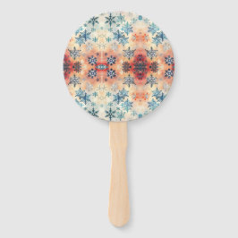 Vintages Schneeflockenmuster - Handschuh Fächer