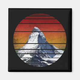 VINTAGES SCHNEESCHNEHMENSCHENWANDERGESCHENK MAGNET