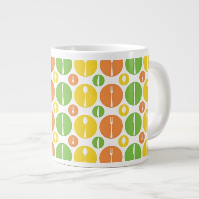 Vintages Schnittmuster Jumbo-Tasse (Vorderseite Rechts)