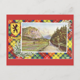 Vintages Schottland, Buchanan, Ballater-Pass Postkarte
