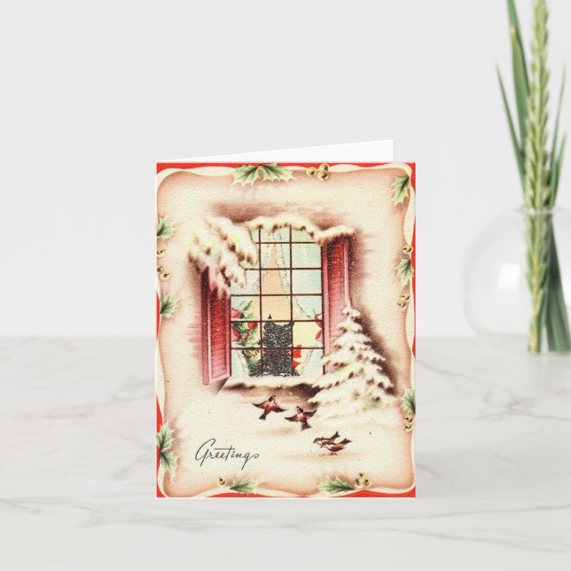 Vintages Schottland in der Weihnachtskarte des Fen Karte (Vorderseite)