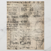 Vintages Schrapbuchpapier (1)