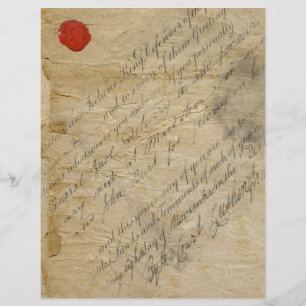 Vintages Schreiben Papier Scrapbook Ephemera