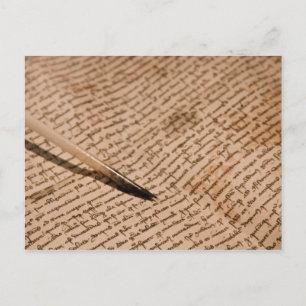 Vintages Schreiben Postkarte