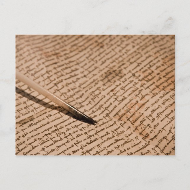 Vintages Schreiben Postkarte (Vorderseite)