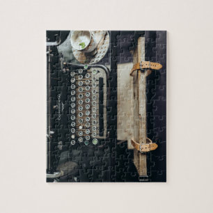 Vintages Schreibmaschinen-Puzzlespiel Puzzle