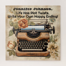 Vintages Schreibmaschinenpuzzle inspirierend