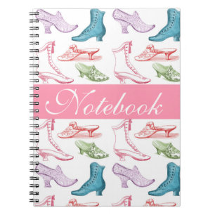 Vintages Schuhmusternotizbuch Notizblock