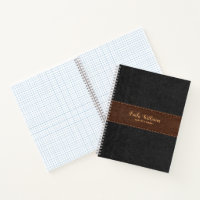 Vintages Schwarz-Braun-Imitat Leder
