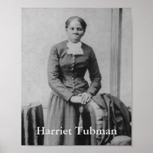 Vintages Schwarz-Weiß-Foto von Harriet Tubman Poster