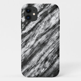 Vintages Schwarz-Weiß-Holz Case-Mate iPhone Hülle