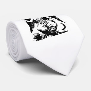 Vintages schwarzes Baphomet Krawatte