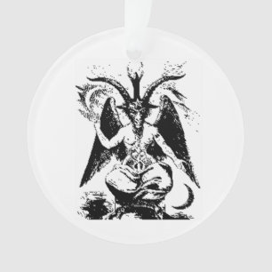 Vintages schwarzes Baphomet Ornament