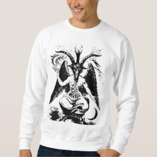 Vintages schwarzes Baphomet Sweatshirt