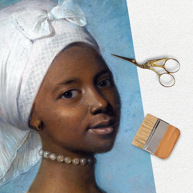 Vintages schwarzes Frauengewebe Seidenpapier (Von Creator hochgeladen)