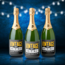 Vintages Schwarzes Leder Geburtsjahr