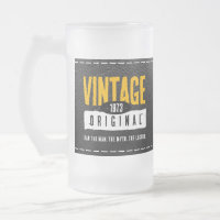 Vintages Schwarzes Leder Geburtsjahr