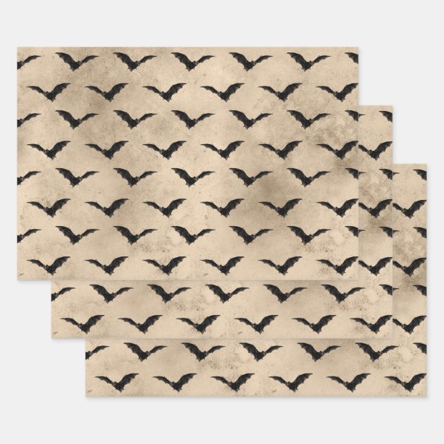 Vintages Schwarzes Meer Geschenkpapier Set (Set)