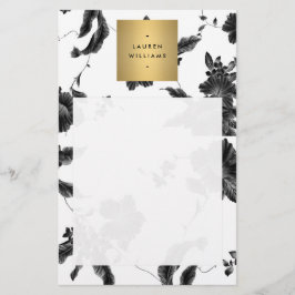 Vintages schwarzes Muster Flyer