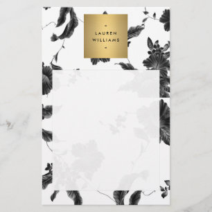 Vintages schwarzes Muster Flyer