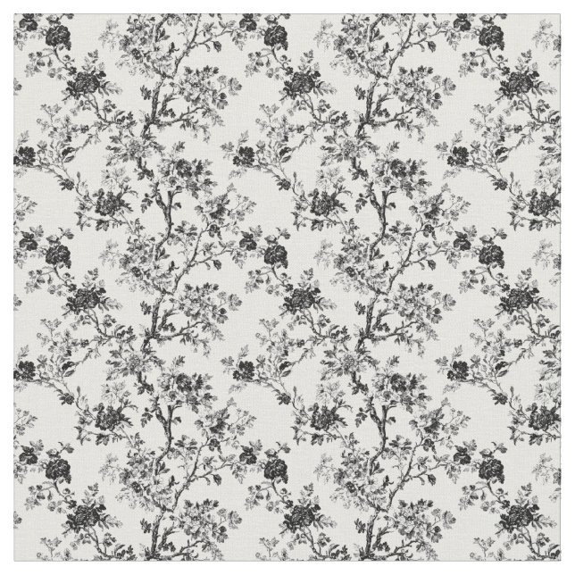 Vintages Schwarzes Toile Stoff (Nahaufnahme)