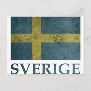 Vintages Schweden Postkarte