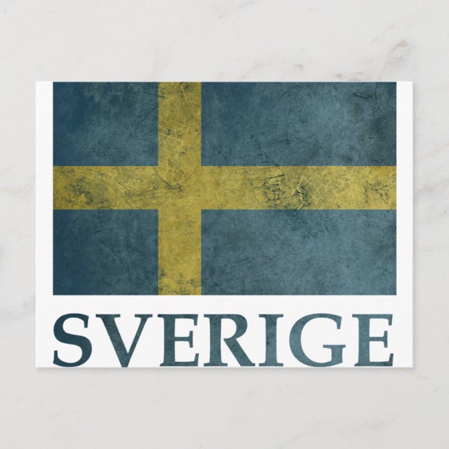 Vintages Schweden Postkarte (Vorderseite)