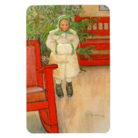 Vintages Schwedisches Mädchen mit Muff Christmas