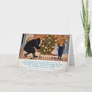 Vintages schwedisches Weihnachten Weihnachtskarte