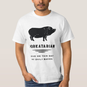 Vintages Schwein - Porkatarian Vatertag Daily Baco T-Shirt