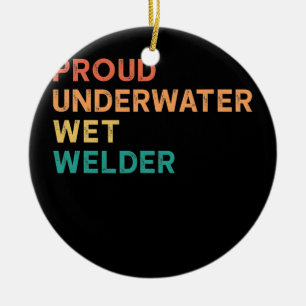 Vintages Schweißziffer für den  Unterwasserschutz Keramik Ornament