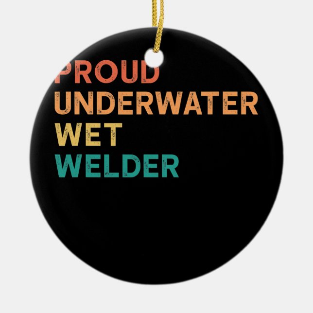 Vintages Schweißziffer für den  Unterwasserschutz Keramik Ornament (Vorne)