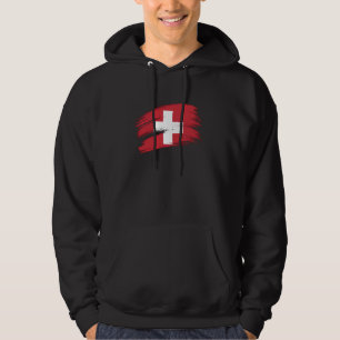 Vintages Schweizer Flaggengestalterdesign Hoodie