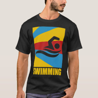 Vintages Schwimmen Tauchen Retro Geschenk T-Shirt