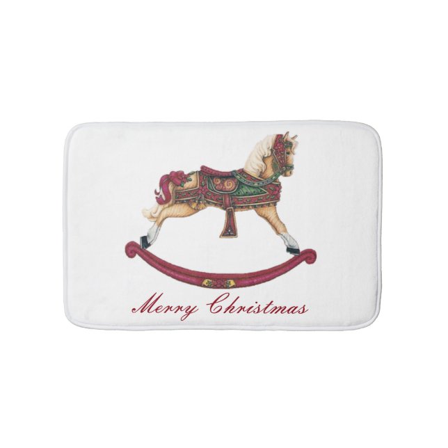 Vintages Schwingpferd Badematte (Vorderseite)