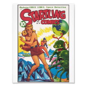 Vintages Sci-Fi, 1947 Fotodruck