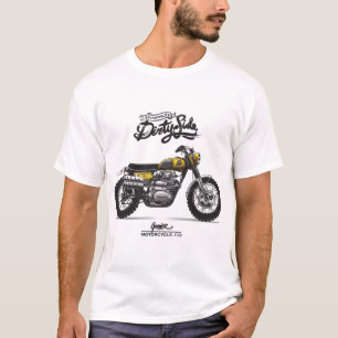 Vintages Scrambler Motorrad - Klassisches Dirt Bik T-Shirt