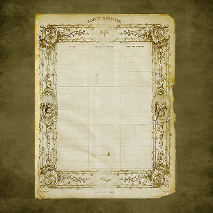 Vintages Scrapbook-Dokument für die Familie