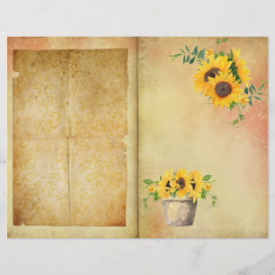 Vintages Scrapbook für das Sunflower Journal