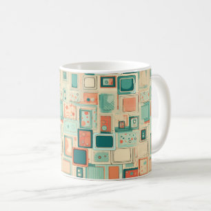 Vintages Scrapbook-Muster Kaffeetasse