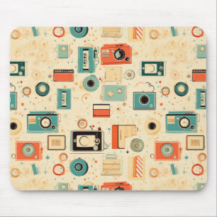 Vintages Scrapbook-Muster Mousepad
