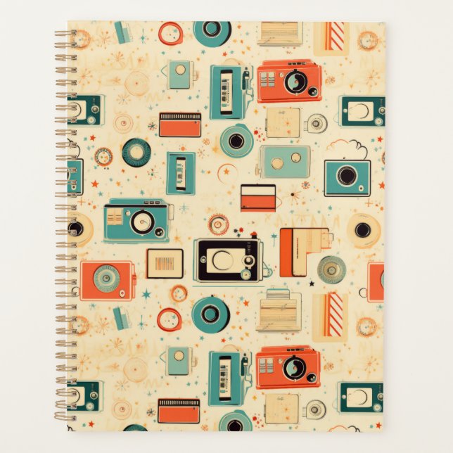 Vintages Scrapbook-Muster Planer (Vorderseite)