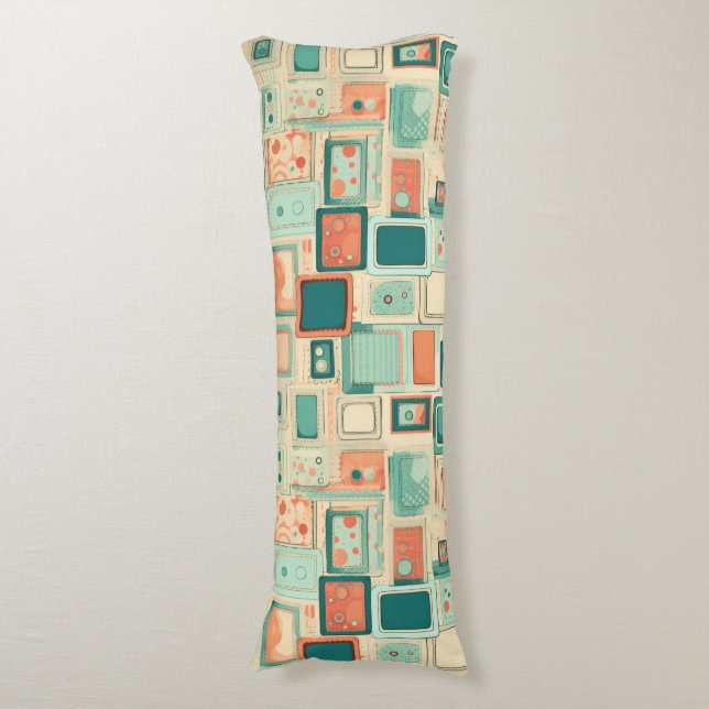 Vintages Scrapbook-Muster Seitenschläferkissen (Vorderseite Vertikal)