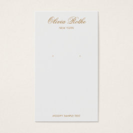 Vintages Script Light Gray Earring Display