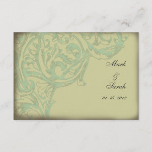 Vintages Scrolling Acanthus II UAWG RSVP Karte