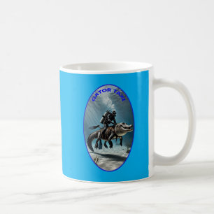 Vintages SCUBA Diving Diver Riding an Alligator UR Kaffeetasse